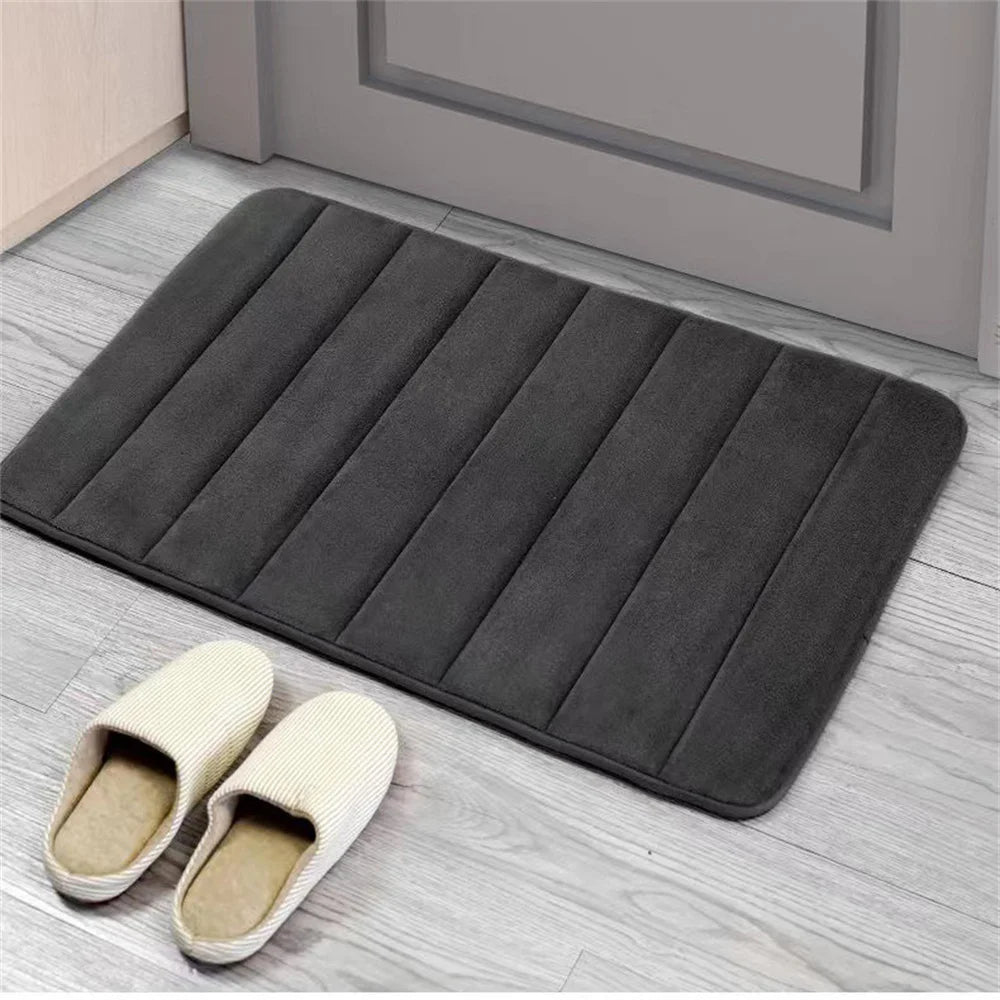 AMBIENCE PRODUCTS Bath Mat Non Slip Rugs Bathroom Carpets Soft Memory Foam Floor Mat Bedroom Toilet Floor Shower Rug Home Decor Super Absorbent