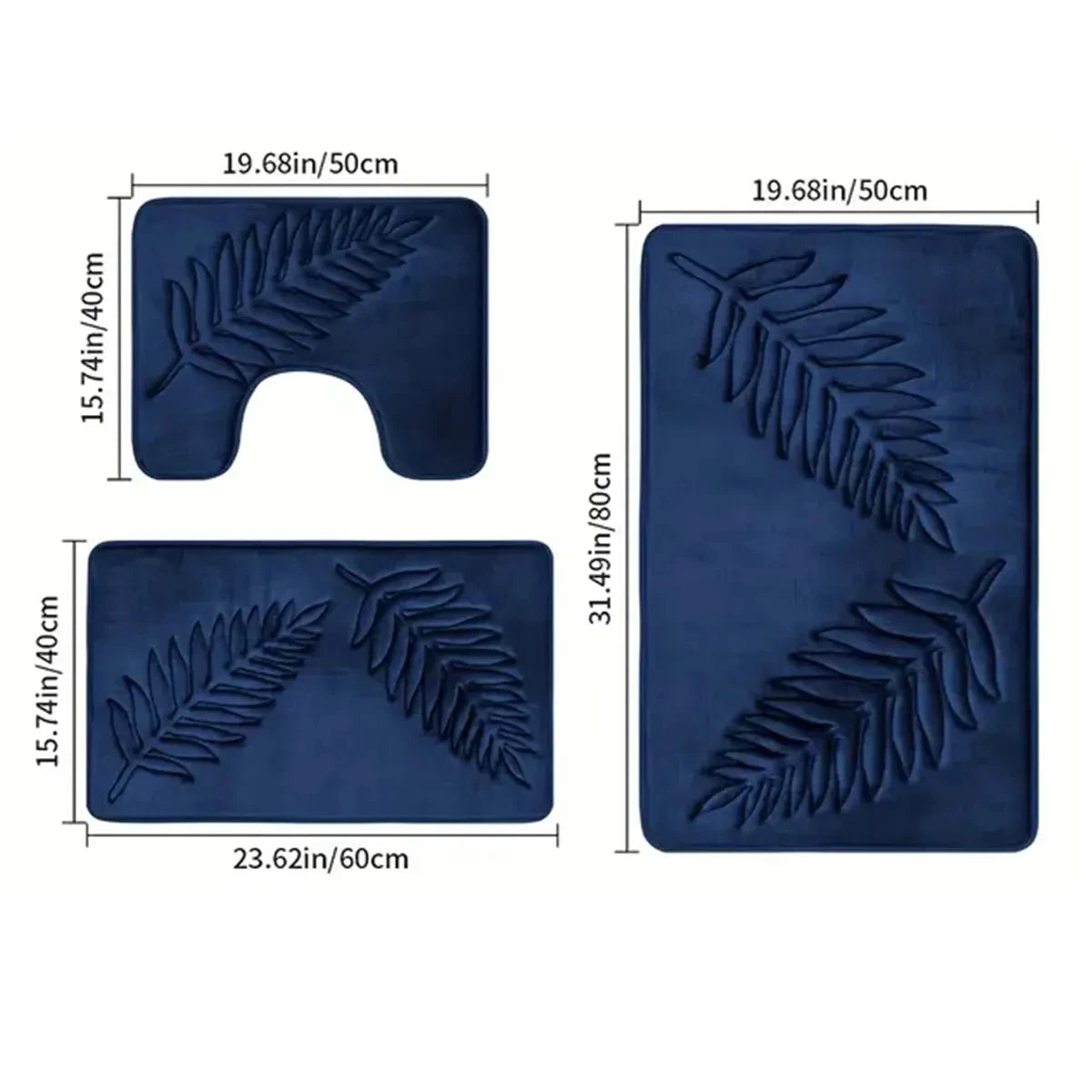 AMBIENCE PRODUCTS Anti-slip Bath Rug Soft Non-Slip Quick Dry Bath Mat Absorbent floor mat bathroom mat Machine Washable Shower Carpet For Home