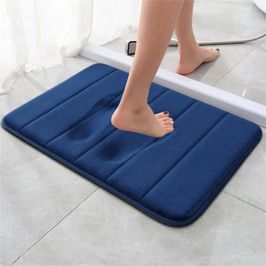 AMBIENCE PRODUCTS Bath Mat Non Slip Rugs Bathroom Carpets Soft Memory Foam Floor Mat Bedroom Toilet Floor Shower Rug Home Decor Super Absorbent