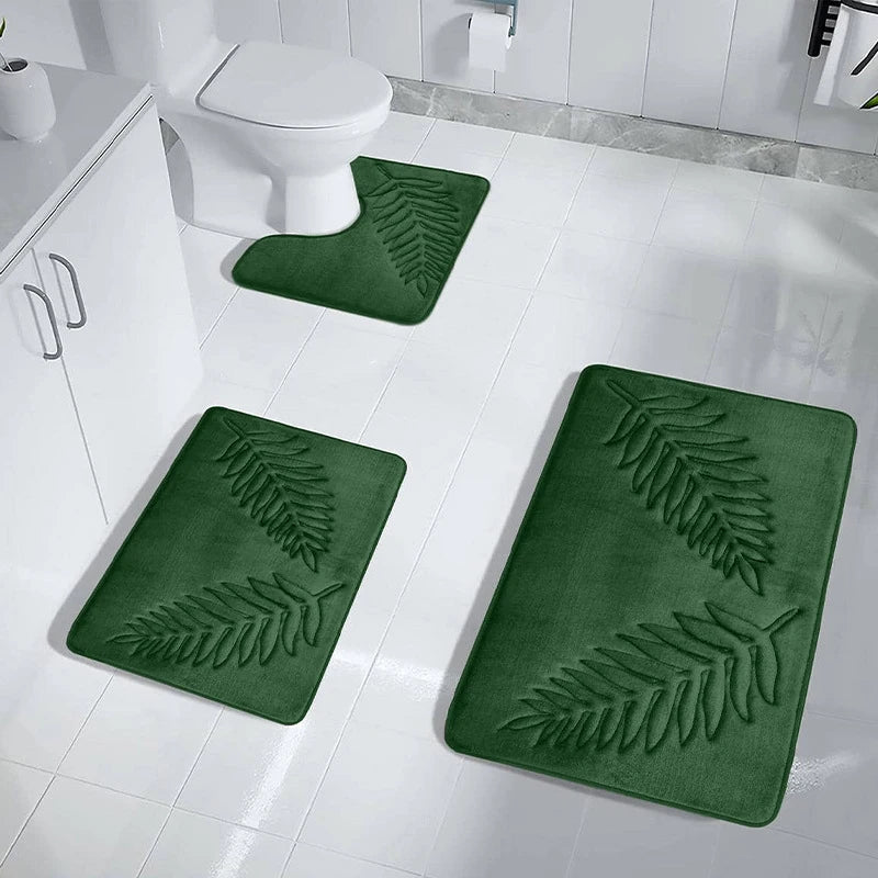 AMBIENCE PRODUCTS Anti-slip Bath Rug Soft Non-Slip Quick Dry Bath Mat Absorbent floor mat bathroom mat Machine Washable Shower Carpet For Home